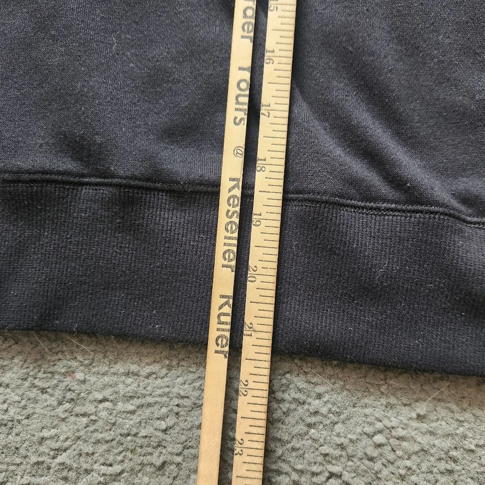 REBECCA MINKOFF Women's Janine Puff Sleeve Sweatshirt Small Black Quiet Luxury - Picture 12 of 12